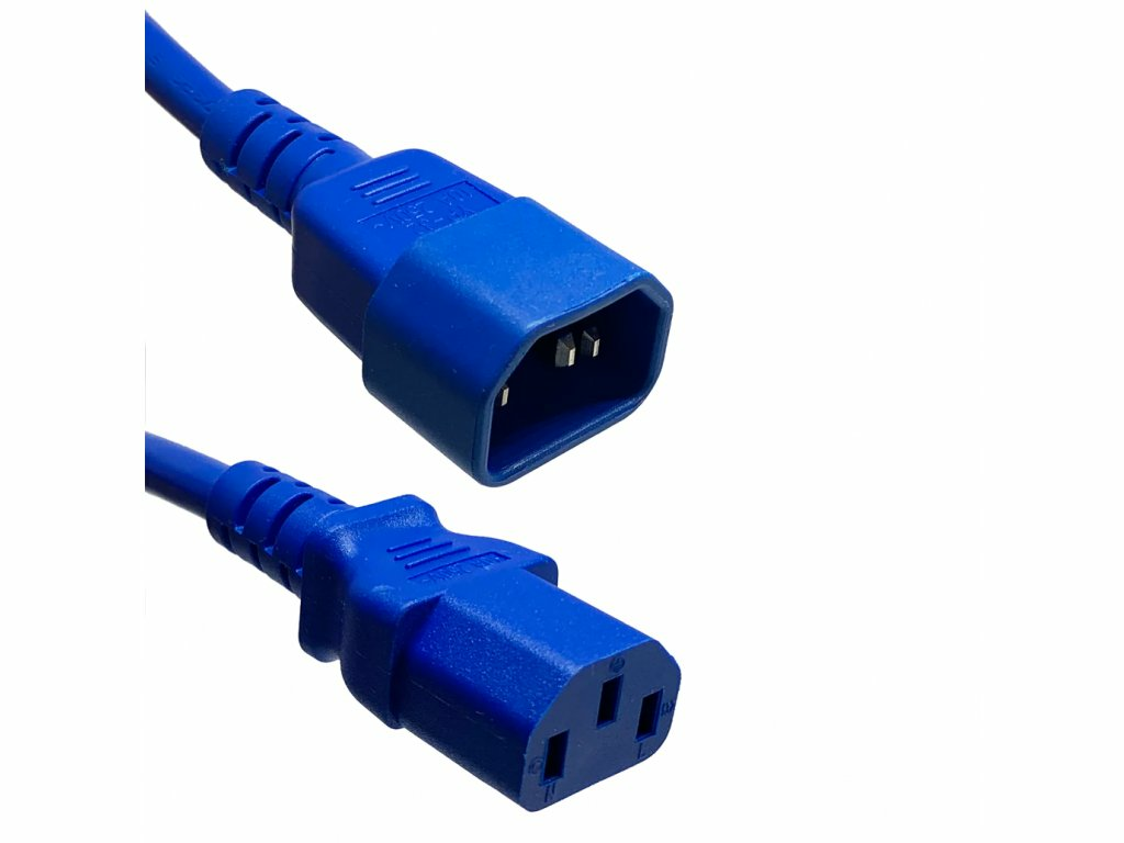 Cordon d'alimentation bleu, 2.5m, conducteur 1mm²