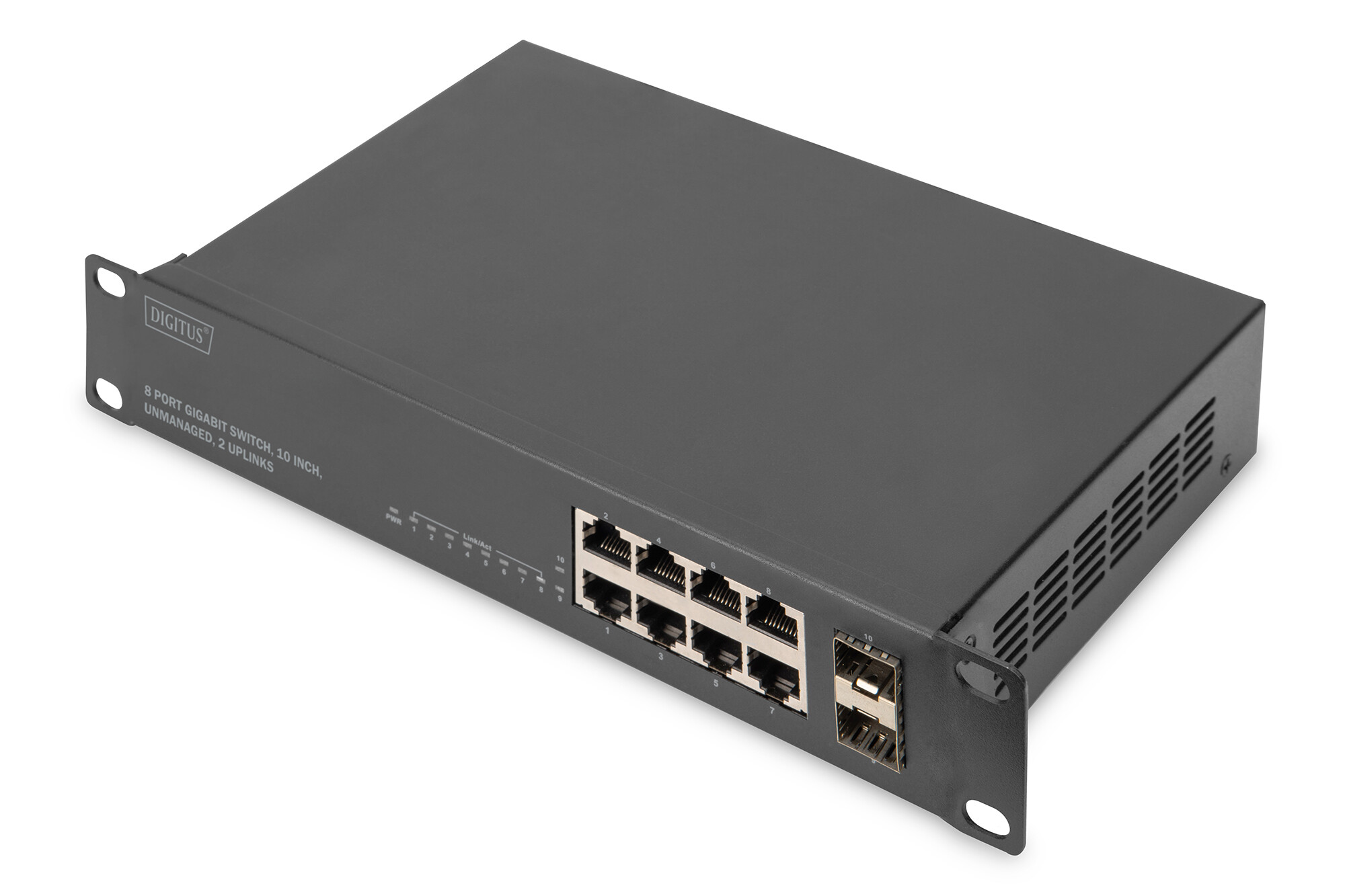 Commutateur PoE Gigabit Ethernet à 16 ports avec boîtier métallique, f